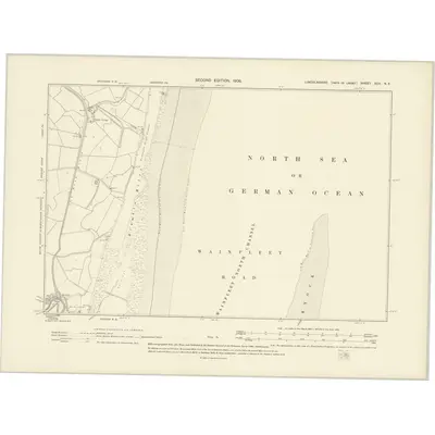 1904 Map of Lincolnshire XCII.NE, 1906 Print