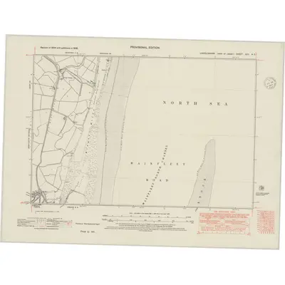 1938 Map of Lincolnshire XCII.NE, 1948 Print