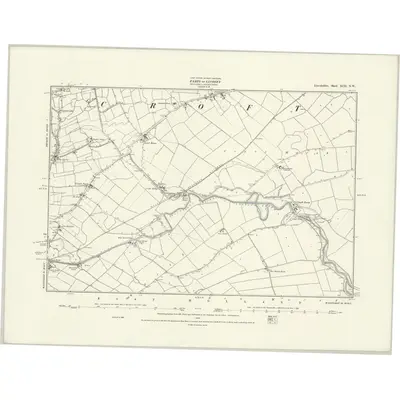 1887 Map of Lincolnshire XCII.NW, 1888 Print