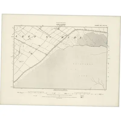 1887 Map of Lincolnshire XCII.SW, 1888 Print