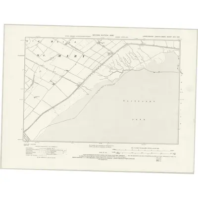 1904 Map of Lincolnshire XCII.SW, 1931 Print