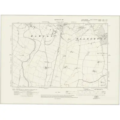 1915 Map of Lincolnshire XCIV.SE, 1921 Print