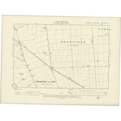 1904 Map of Lincolnshire XCIX.NE, 1906 Print