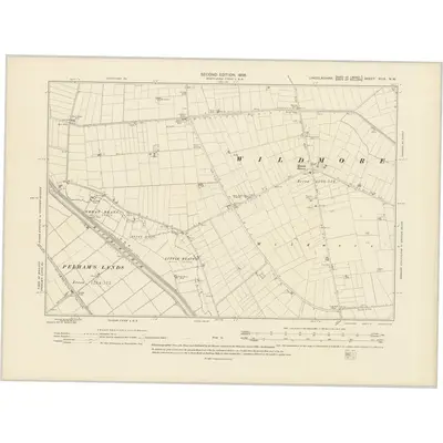 1903 Map of Lincolnshire XCIX.NW, 1906 Print