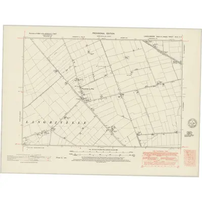 1947 Map of Lincolnshire XCIX.SE, 1951 Print