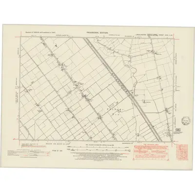 1947 Map of Lincolnshire XCIX.SW, 1951 Print