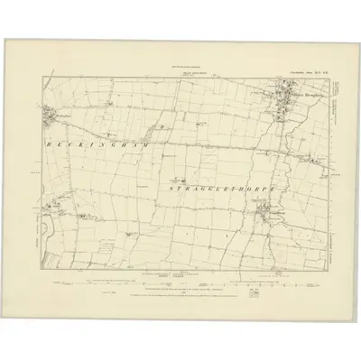 1886 Map of Lincolnshire XCV.NE