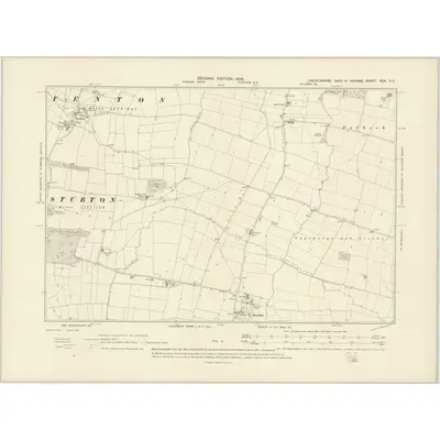 1903 Map of Lincolnshire XCV.SE, 1906 Print