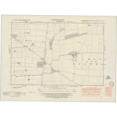 1947 Map of Lincolnshire XCVI.SE, 1950 Print