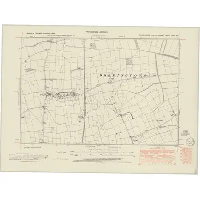 1947 Map of Lincolnshire XCVII.NE, 1950 Print