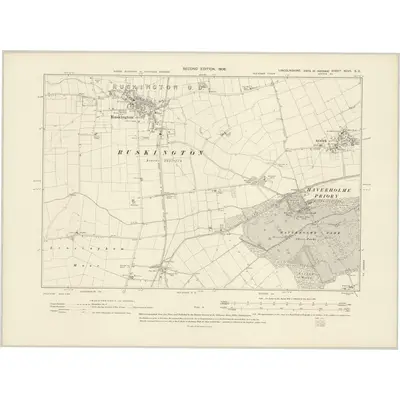 1904 Map of Lincolnshire XCVII.SE, 1906 Print