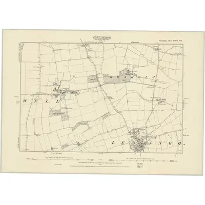1887 Map of Lincolnshire XCVII.SW