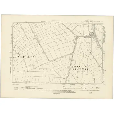 1903 Map of Lincolnshire XCVIII.NE, 1906 Print