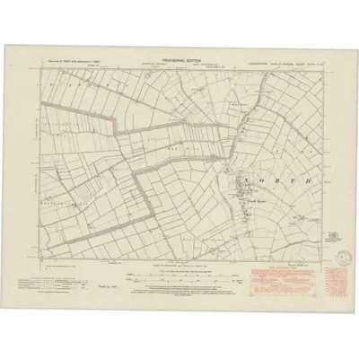 1947 Map of Lincolnshire XCVIII.NW, 1950 Print