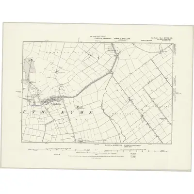 1887 Map of Lincolnshire XCVIII.SE, 1888 Print