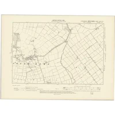 1903 Map of Lincolnshire XCVIII.SE, 1906 Print