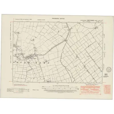 1947 Map of Lincolnshire XCVIII.SE, 1951 Print