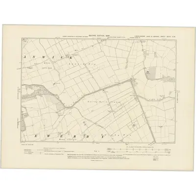 1904 Map of Lincolnshire XCVIII.SW, 1906 Print