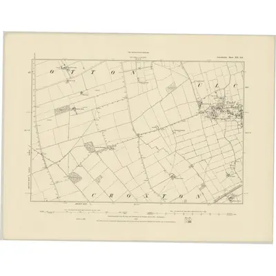 1886 Map of Lincolnshire XII.SE
