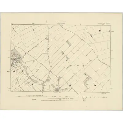 1886 Map of Lincolnshire XII.SW