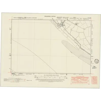 1947 Map of Lincolnshire XIV.NW, 1951 Print