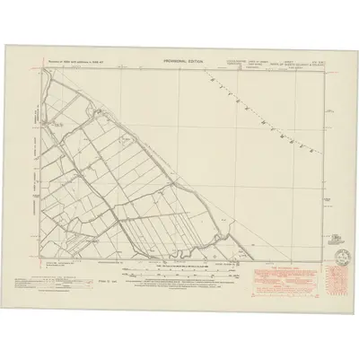 1947 Map of Lincolnshire XIV.SW, 1951 Print