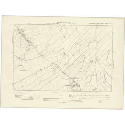 1905 Map of Lincolnshire XL.NE, 1907 Print