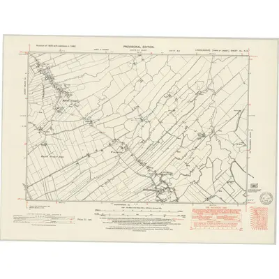 1946 Map of Lincolnshire XL.NE, 1951 Print