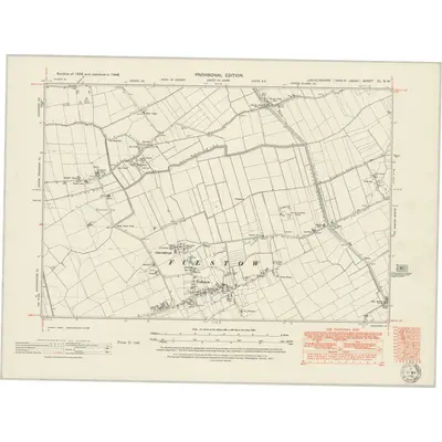 1946 Map of Lincolnshire XL.NW, 1951 Print