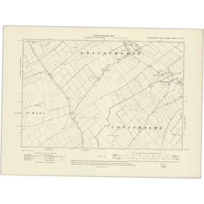 1905 Map of Lincolnshire XL.SE, 1907 Print