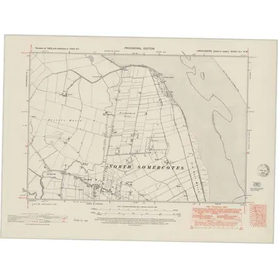 1946 Map of Lincolnshire XLI.NW, 1951 Print