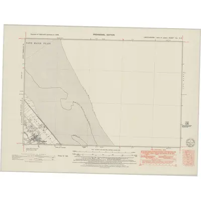 1948 Map of Lincolnshire XLI.SE, 1951 Print
