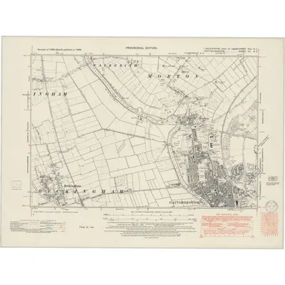 1948 Map of Lincolnshire XLII.NE, 1950 Print
