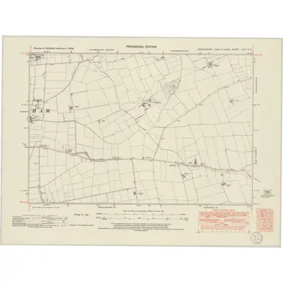 1948 Map of Lincolnshire XLIII.NE, 1950 Print