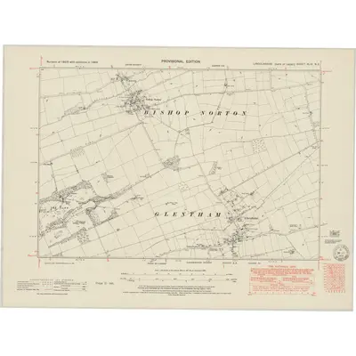 1948 Map of Lincolnshire XLIV.NE, 1951 Print