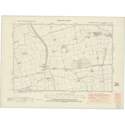 1948 Map of Lincolnshire XLV.NW, 1950 Print
