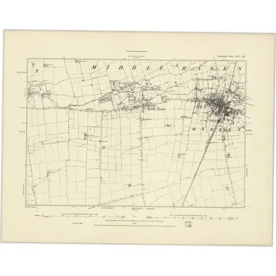 1886 Map of Lincolnshire XLV.SE