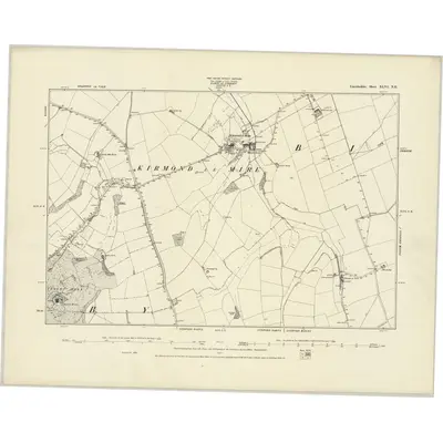1886 Map of Lincolnshire XLVI.NE, 1887 Print