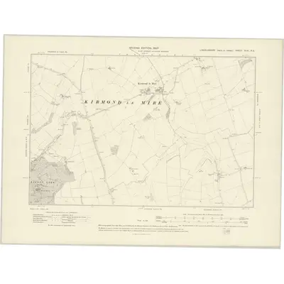 1905 Map of Lincolnshire XLVI.NE, 1907 Print