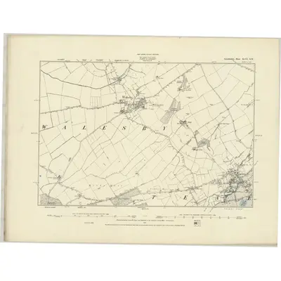 1886 Map of Lincolnshire XLVI.NW, 1887 Print