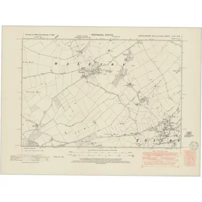 1948 Map of Lincolnshire XLVI.NW, 1950 Print