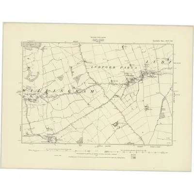 1886 Map of Lincolnshire XLVI.SE, 1887 Print