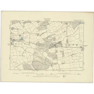 1886 Map of Lincolnshire XLVI.SW, 1887 Print