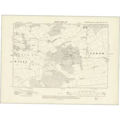1905 Map of Lincolnshire XLVI.SW, 1907 Print