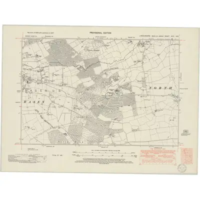 1947 Map of Lincolnshire XLVI.SW, 1950 Print