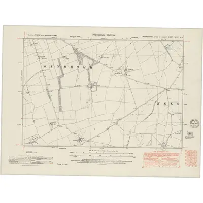 1947 Map of Lincolnshire XLVII.NW, 1951 Print