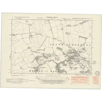 1947 Map of Lincolnshire XLVII.SE, 1951 Print