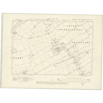 1905 Map of Lincolnshire XLVIII.SE, 1907 Print