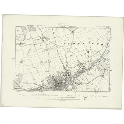 1888 Map of Lincolnshire XLVIII.SW, 1889 Print