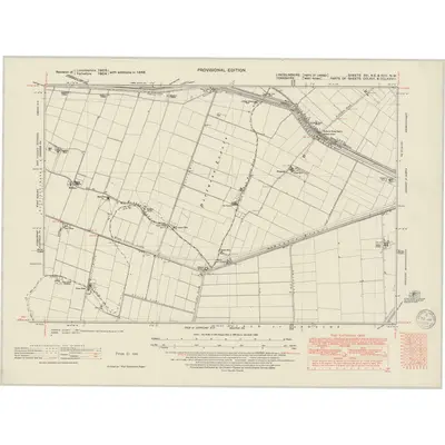1948 Map of Lincolnshire XVI.NE & XVIINW, 1950 Print